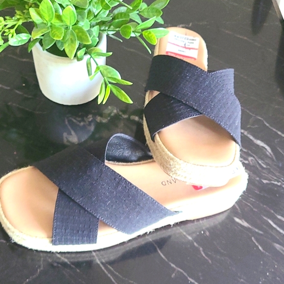 New from Nordstrom Lucky Brand Gayte Jute Platform Sandals - Picture 3 of 7